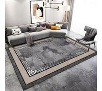 RUGMRZ Tappeto Corridoio Passatoia Geometrica Astratta Lavabile Antiscivolo Camera Da Letto Stile Soggiorno Decorazioni Per La Casa Nero Ragazzo Stanza Della Gioventù 170X240CM