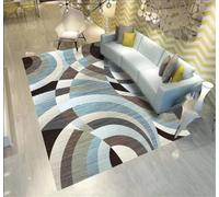 RUGMRZ Tappeto Cucina Antiscivolo Lavabile 140x200cm blu, La geometria astratta viene utilizzata nei corridoi degli uffici