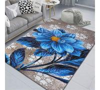RUGMRZ Tappeto Cucina Lavabile In Lavatrice 180X280Cm Inter 24 Blu Casa Camera Da Letto Soggiorno Fiori Al Fianco Del Corridoio Passatoia Tappeti Moderni Pelo Corto