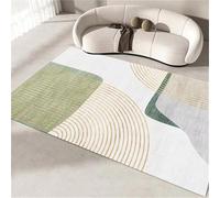 RUGMRZ Tappeto da Salotto Lavabile In Lavatrice Grigio verde 60x90cm, Personalizzato Entrata Esterno Righe moderne sono utilizzate nel soggiorno e nello studio