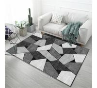RUGMRZ Tappeto Inter Geometria Antiscivolo Moderna E Minimalista Accessori Per Camera Nero Ingresso Casa Interno Bambina 180X280CM