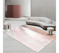RUGMRZ Tappeto Lavabile Morbido Bambini 50x80CM tappeti per rosa da esterno terrazzo grigio astratto di inchiostro e acqua. tappetino soggiorno