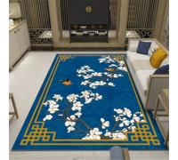 RUGMRZ Tappeto Per Cani 300X400Cm Camera Da Letto Completa Matrimonial Blu Inter Bagno Rosa Tapetto Cucina Moderni Antiscivolo Antistaticoflores, Pájaros Y Árboles De Estilo C