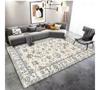 RUGMRZ Tappeto per Salotto Antiscivolo Grigio 160x230CM, Flor retro for Cameretta Bambino,Sotto Sedia Ufficio,Studio