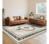 RUGMRZ Tappeto Salotto Lavabile 80X120cm,Antiscivolo Tradizione Classica Beigeper Cameretta,Studio,Corridoio