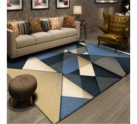 RUGMRZ Tappeto Salotto Morbido 140x200cm blu, Geometrie moderne per ristoranti e uffici