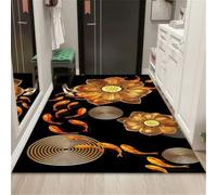 RUGMRZ Tappeto Scrivania 80X160Cm Da Salotto Nero Arredamento Camera Tapetti Tappetto Tappeti Antiscivolopuerta Pasillo Arte Moda Antideslizante Y Resistente A Las Manchas