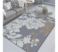 RUGMRZ Tappeto Ufficio 80X160Cm Shabby Chic Salotto 31 Blu Casa Camera Da Letto Soggiorno Fiori Al Fianco Del Inter