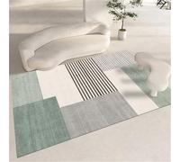 RUGMRZ Tappeto Ufficio Lavabili In Lavatrice Grigio verde 60x120cm, Su Misura Zerbini Righe moderne sono utilizzate nel soggiorno e nello studio