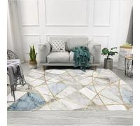RUGMRZ Tappetti Salotti Moderni Moderna Decorazione Geometrica Astratta Antiscivolo Lavabile Tappeto Bambini Grigio Da Salotto Moderno Camera Letto Ragazza Classico Per Soggiorno80X160Cm