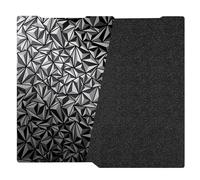 RugooSpink Kobra 3 Build Plate 256 x268MM Plate per Kobra 3 Combo Build Sheet Nero Textured PEI+Diamond PEO Printing Platform Spring Steel Sheet Letto riscaldato per Anycubic 3D Printer