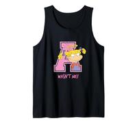 Rugrats Angelica Wasn't Me Funny Pink Varsity Look Canotta