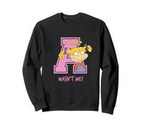 Rugrats Angelica Wasn't Me Funny Pink Varsity Look Felpa
