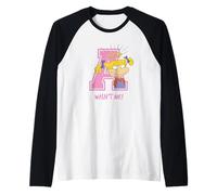 Rugrats Angelica Wasn't Me Funny Pink Varsity Look Maglia con Maniche Raglan