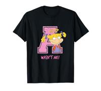 Rugrats Angelica Wasn't Me Funny Pink Varsity Look Maglietta