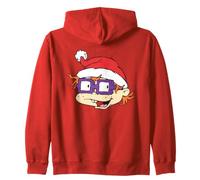 Rugrats Chuckie Santa Hat Felpa con Cappuccio