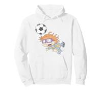 Rugrats Chuckie Soccer Calcio Felpa con Cappuccio