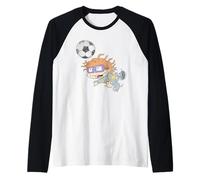 Rugrats Chuckie Soccer Calcio Maglia con Maniche Raglan