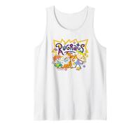 Rugrats Coloring Book Character Collage Retro 90's Cartoon Canotta