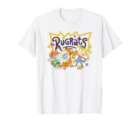 Rugrats Coloring Book Character Collage Retro 90's Cartoon Maglietta