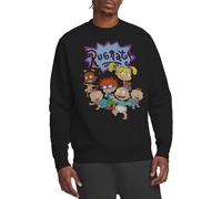 Rugrats Group Crew Sweatshirt Maglia di Tuta, Nero, M Unisex-Adulto