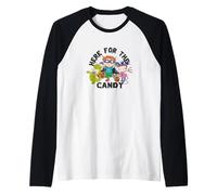 Rugrats Here For The Candy Halloween Trick Or Treat Maglia con Maniche Raglan