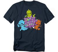 Rugrats - I Bambini Corrono Verso Le Colline - T-Shirt Unisex Corto Adulto - Blu