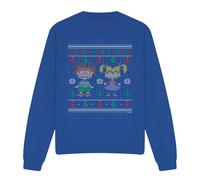 Rugrats Merry Ugly Felpa Chucky e Angelica Maglione di Natale Adulto (TV12603)