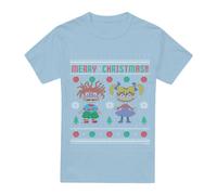 Rugrats Merry Ugly Maglietta Chucky e Angelica Maglione di Natale Uomo (TV6324)