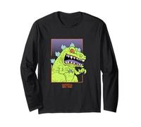 Rugrats Reptar Giant Green Dinosaur Maglia a Manica