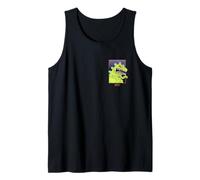 Rugrats Reptar Green Dinosaur Left Chest Canotta