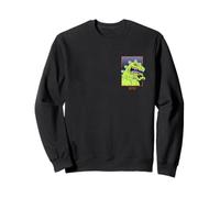 Rugrats Reptar Green Dinosaur Left Chest Felpa