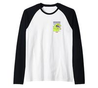Rugrats Reptar Green Dinosaur Left Chest Maglia con Maniche Raglan