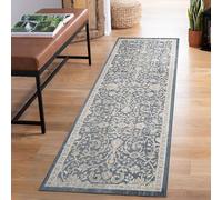 Rugs by Desire Maia Tappeto per soggiorno lavabile, morbido polipropilene, a pelo basso, retro in cotone antiscivolo, per eleganti spazi interni, blu navy, 60 x 220 cm (rettangolare)