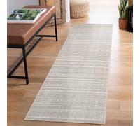 Rugs by Desire Maia Tappeto per soggiorno lavabile, morbido polipropilene, a pelo basso, retro in cotone antiscivolo, per eleganti spazi interni, beige, 60 x 220 cm (rettangolare)