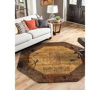 Rugs.com Cafe Collection Tappeto - 2,8 m Ottagono Beige Tappeto Medio Perfetto per Soggiorno, Cucina, Ingresso