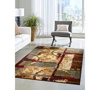 Rugs.com Cafe Collection Tappeto da 1,2 x 1,8 m, multi medio, perfetto per ingressi, cucine, angoli colazione, pezzi d'accento
