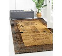 Rugs.com Cafe Collection Tappeto - Tappeto beige medio da 1,2 x 1,8 m, perfetto per ingressi, cucine, angoli colazione, pezzi d'accento