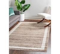 Rugs.com Tappeto collezione Angelica - 1,2 x 1,8 m, marrone chiaro, tappeto medio perfetto per ingressi, cucine, angoli colazione, pezzi d'accento