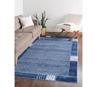 Rugs.com Tappeto della collezione Angelica - 1,5 x 20,3 m, azzurro, misura media, tappeto perfetto per camera da letto, sala da pranzo, soggiorno