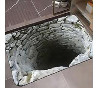 Rugs That Look Like A Hole,2026 New 3D Hole Rug, Rugs That Look Like Ahole,Dog Gets Scared of 3D Carpet,RugsOptical Illusion Doormat in The Floor for Door Entrance,Stairs, Area Decor