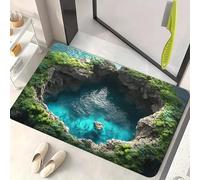 Rugs That Look Like a Hole, Dog Gets Scared of 3D Hole Carpet, 3D Trap Optical Visual Illusion Rugs, Optical Illusion Rug, for Door Entrance, Bathroom, Stairs, Living Room Decor (I,31.5 * 47.2in)