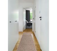 rugsx Passatoia corridoio SOFFI shaggy 5cm; per la cucina, la sala, il corridoio, tappeto a pelo lungo, beige 70x250 cm