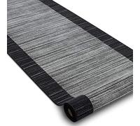 rugsx Passatoia Corridoio, STREIFEN antiscivolo, per cucina, corridoio, soggiorno, robusto, moderno, Antracite 120x300 cm