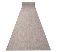 rugsx Passatoia SION effetto sisal, tappeto a tessitura piatta, resistente e facile da pulire, interno esterno, cucina corridoio balcone terrazza, beige 80x200 cm