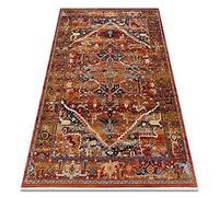 rugsx Tappeto di lana KESHAN frange, classico orientale, tappeti tradizionali, per la camera da letto, soggiorno, alta qualità bordeaux 80x145 cm