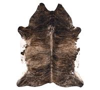 rugsx Tappeto in Pelle Bovina Artificiale Cowhide, Mucca, Motivo Animali, Finta Pelle, Tappeto per Soggiorno, casa, Camera da Letto, DIY Crafts, Marrone 180x220 cm