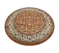 rugsx Tappeto ROYAL classico, tradizionale, orientale, per la camera, soggiorno, camera da letto, di alta qualità marrone, cerchio 120 cm
