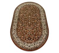 rugsx Tappeto ROYAL classico, tradizionale, orientale, per la camera, soggiorno, camera da letto, di alta qualità, ADR 1745 marrone, ovale 200x290 cm
