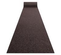 rugsx Zerbino antiscivolo CEYLON Doormat - Copertura della porta - all'esterno, all'interno, blocca la polvere, gomma - Marrone 0300, 200x320 cm